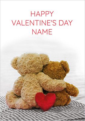Photo of Teddy Bear Hug Valentine's Day Card