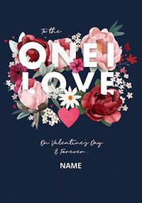 Tap to view One I Love Floral Valentine's Day Card