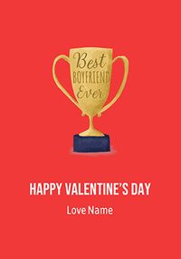Tap to view Best Boyfriend Ever Trophy Valentine's Day Card