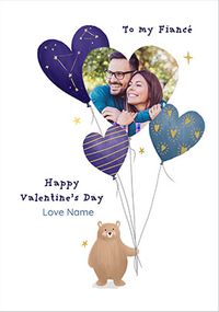Tap to view To My Fiance Heart Balloons Valentine's Day Photo Car
