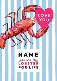 Tap to view You're my lobster Personalised Valentine's Day Card