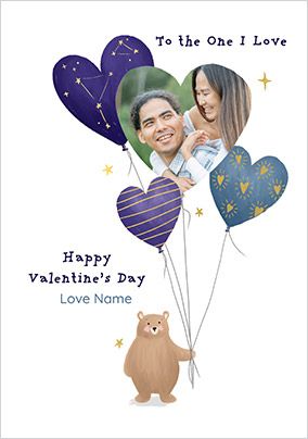Photo of To The One I Love Heart Balloons Valentine's Day Photo Car