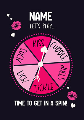 Spin Wheel Valentine's Day Card