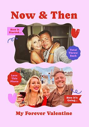 Photo of New & Then 2 Photo Valentine's Day Card