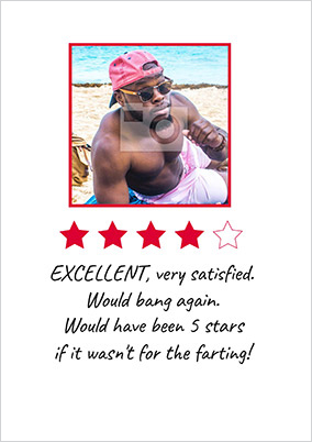 5 Star Review Boyfriend Card