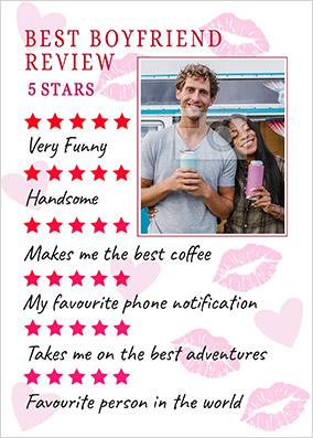 Boyfriend Photo Valentine Card