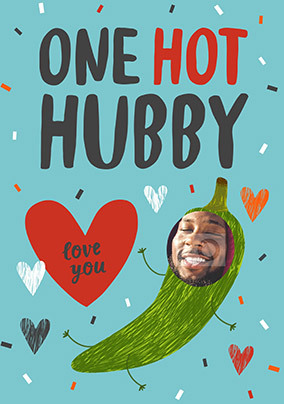 Hot Hubby photo Valentine's Day Card