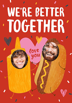 Better Together Photo Valentine's Day Card