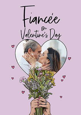 Fiancée on Valentine's Day Photo Card