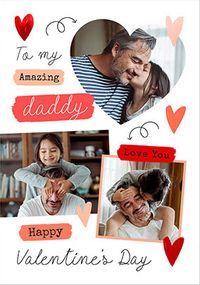 Tap to view Amazing Daddy 3 Photo Valentine's Day Card