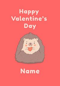 Tap to view Valentine's Day Hedgehog Personalised Card