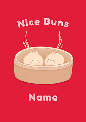 Nice Buns Personalised Valentine's Day Card
