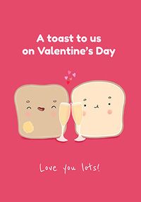 A Toast to Us Personalised Valentine's Day Card