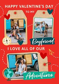 Boyfriend Adventures Photo Valentine's Day Card