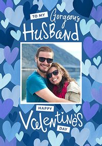 Husband Hearts Photo Valentine's Day Card