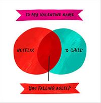 You Falling Asleep Personalised Valentine's Day Card