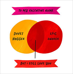 Duvet Hogger Personalised Valentine's Day Card