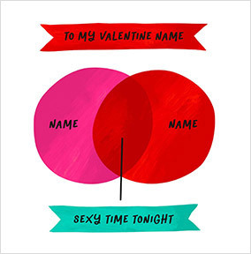 Sexy Time Tonight Personalised Valentine's Day Card