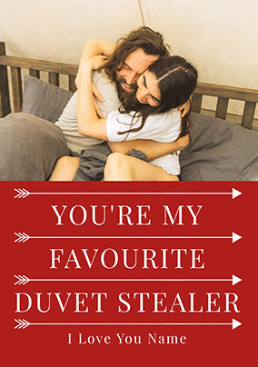 Favourite Duvert Stealer Photo Valentine's Day Card