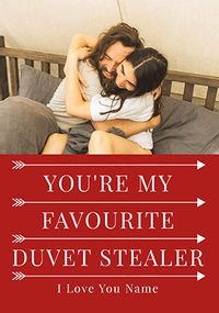 Tap to view Favourite Duvert Stealer Photo Valentine's Day Card