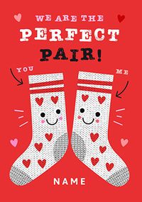 Tap to view We're the Perfect Pair Socks Anniversary Card