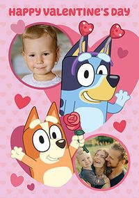 Tap to view Bluey 2 Photo Valentine's Day Card