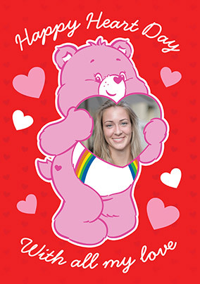 Care Bears Heart Photo Valentine's Day Card