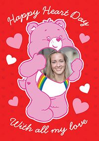 Tap to view Care Bears Heart Photo Valentine's Day Card