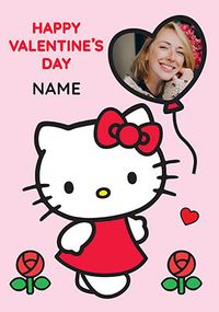 Tap to view Hello Kitty Heart Balloon Valentine's Day Photo Card
