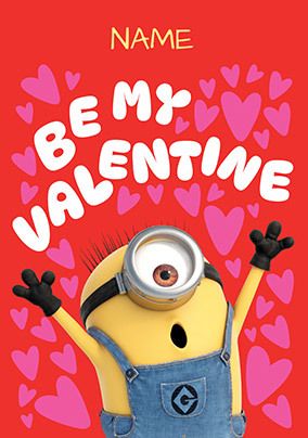 Photo of Minions Be My Valentine's Day Card