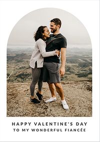 Tap to view Happy Momento Fiancee Valentine's Day Photo Card