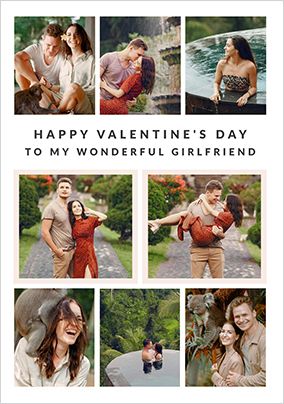 Photo of Happy Momento Girlfriend Valentine's Day 8 Photo Card