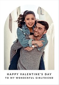 Tap to view Happy Momento Girlfriend Valentine's Day Photo Card