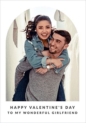 Photo of Happy Momento Girlfriend Valentine's Day Photo Card