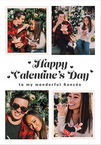 Tap to view Happy Momento Fiancée Valentine's Day 4 Photo Card
