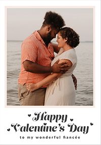 Tap to view Happy Momento Fiancée Valentine's Day Photo Card