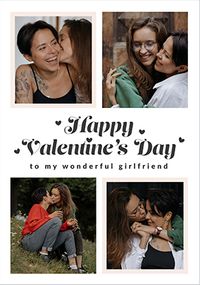 Tap to view Happy Momento Girlfriend Valentine's Day 4 Photo Card