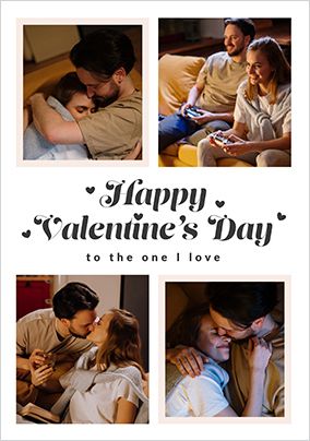 Photo of Happy Momento One I Love Valentine's Day 4 Photo Card