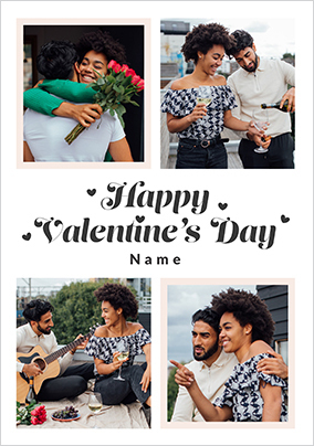 Happy Momento Valentine's Day 4 Photo Card
