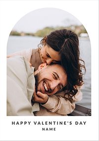 Tap to view Happy Momento Valentine's Day Curved Photo Card