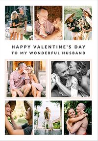 Tap to view Happy Momento Husband Valentine's Day 8 Photo Card