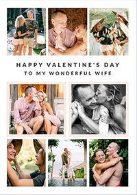Tap to view Happy Momento Wife Valentine's Day 8 Photo Card