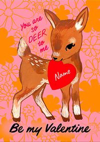 Tap to view You Are So Deer To Me Retro Valentine's Day Card