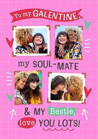 Tap to view 4 Photo Upload Galentine Valentine's Day Card