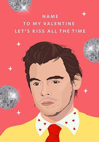 Tap to view Harry Styles Spoof Kiss All The Time Valentine's Day Card