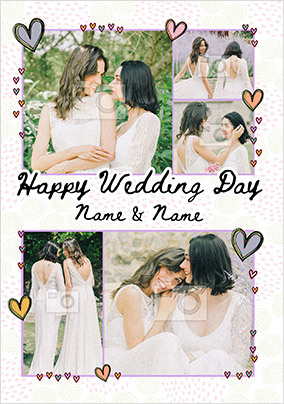 Happy Wedding Day Photo Card