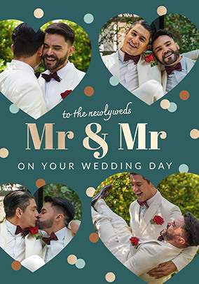 Mr & Mr  Wedding Photo Card