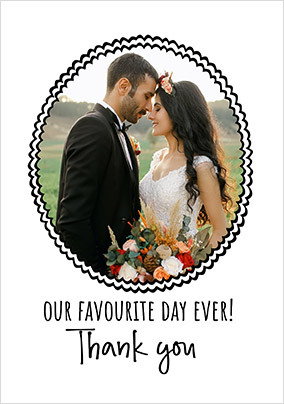 Our Favourite Day Ever Photo Wedding Card