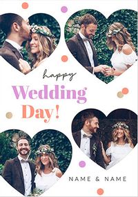 Tap to view Happy Wedding Day 4 Photo Upload Card