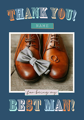 Thank You Best Man Wedding Card